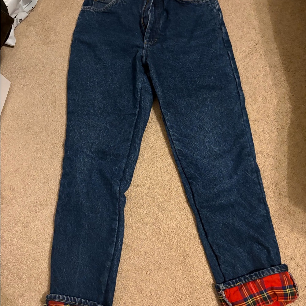 L.L. Bean Women's vintage flannel lined jeans